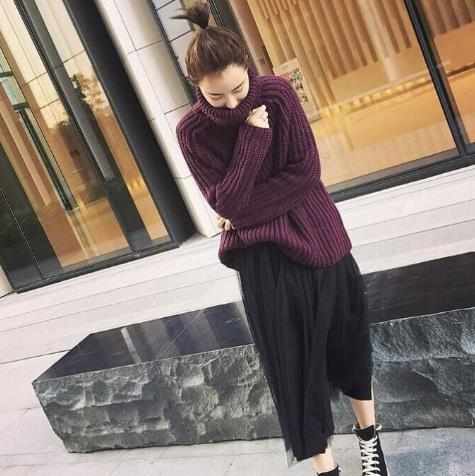 胖女生穿什麼打底衫顯瘦好看各種毛衣針織衫款式圖片欣賞