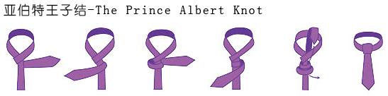 領帶亞伯特王子結打法圖解：The Prince Albert Knot亞伯特王子結